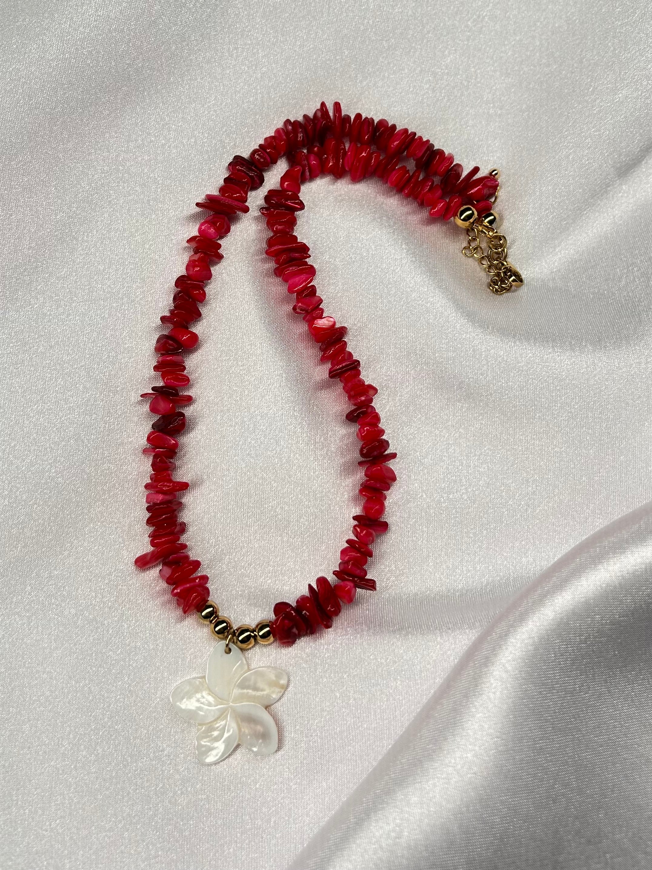 Nacar Flower Necklaces