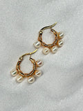 Mini pearl hoops