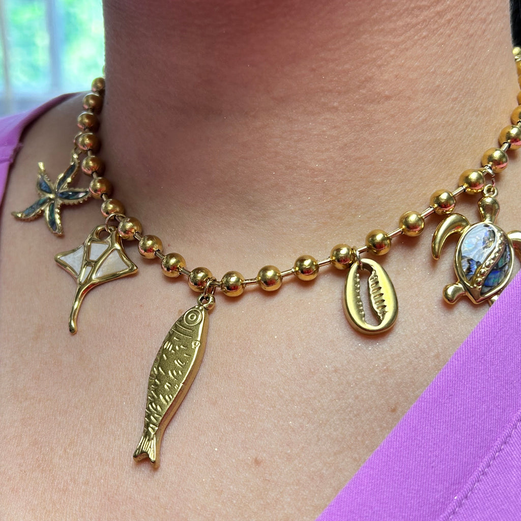 Multicharm necklace